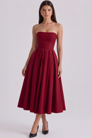 Vestido Bustier Celeste