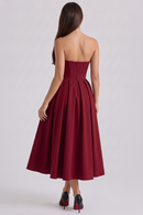 Vestido Bustier Celeste
