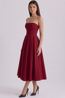 Vestido Bustier Celeste