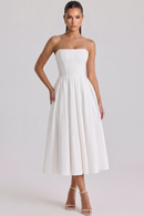 Vestido Bustier Celeste
