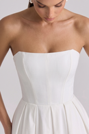 Vestido Bustier Celeste