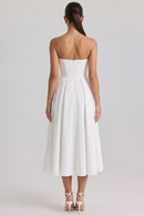 Vestido Bustier Celeste