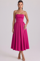 Vestido Bustier Celeste