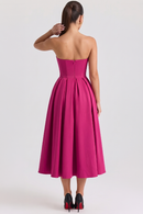 Vestido Bustier Celeste