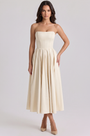 Vestido Bustier Celeste