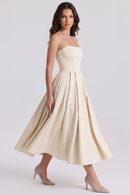 Vestido Bustier Celeste
