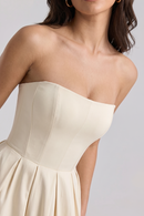 Vestido Bustier Celeste