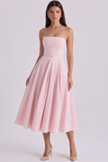 Vestido Bustier Celeste