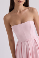 Vestido Bustier Celeste