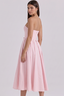 Vestido Bustier Celeste