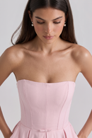 Vestido Bustier Celeste