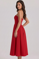 Vestido Bustier Celeste
